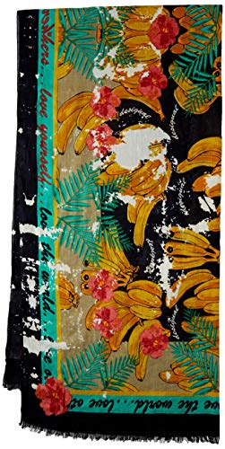 Desigual Foul_Flower Banana Bufanda, Amarillo (Amarillo Bombay 8041), Talla única (Talla del fabricante: U) para Mujer
