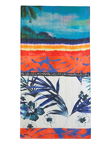 Desigual Foul_Hawaii Bufanda, Azul (Azul Palo 5002), Talla única (Talla del fabricante: U) para Mujer
