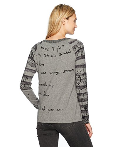 Desigual Jers_Lia suéter, Gris (Gris Vigore Claro 2042), Medium para Mujer