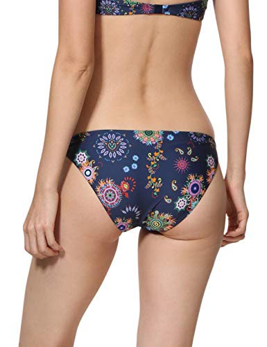 Desigual Swimwear Bottom REM B Woman Blue Braguita de Bikini, Azul (Navy 5000), para Mujer