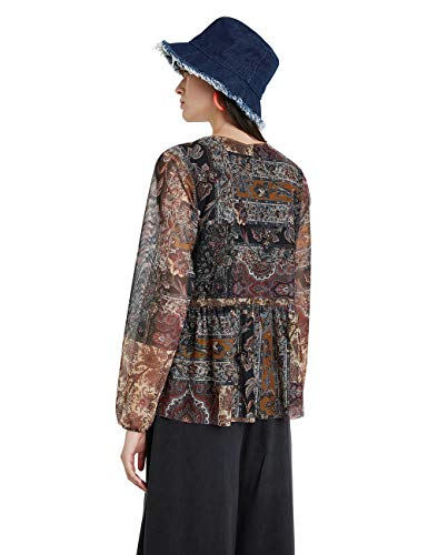 Desigual TS_Katrina Camiseta, marrón, S para Mujer