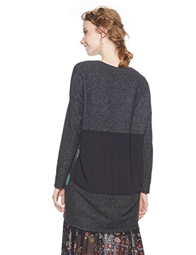 Desigual TS_kunik suéter, (Gris Vigore Oscuro 2043), Medium para Mujer