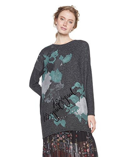 Desigual TS_kunik suéter, (Gris Vigore Oscuro 2043), Medium para Mujer