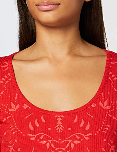 Desigual TS_Lyon Camiseta, Rojo, M para Mujer