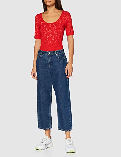 Desigual TS_Lyon Camiseta, Rojo, M para Mujer