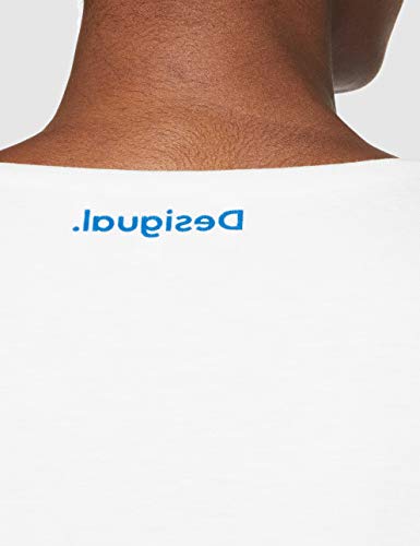 Desigual Vest_Charlotte Vestido, Blanco (Blanco 1000), X-Small para Mujer