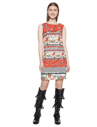 Desigual Vest_Karin Vestido, (Virtual Pink 3145), (Talla del Fabricante: 38) para Mujer