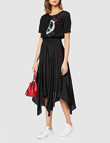 Desigual Vest_Noosa Vestido, Negro (Negro 2000), 44 para Mujer