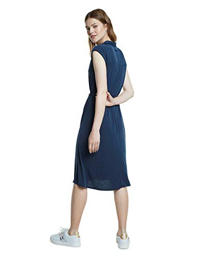 Desigual Vest_Seattle Vestido, Azul (Navy 5000), Small para Mujer