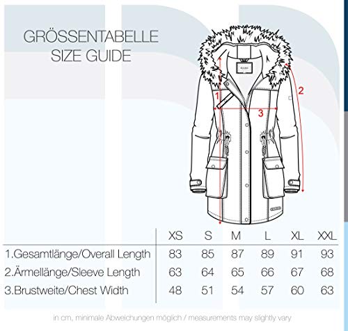 Desires Lewanda Parka Abrigo Chaqueta De Invierno con Forro De Peluche Y Capucha Efecto Pelo para Mujer con Capucha con Forro Suave De Peluche, tamaño:L, Color:Ivy Green (3797)