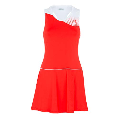 Diadora Vestido de Mujer Court Rojo y Blanco, Talla S