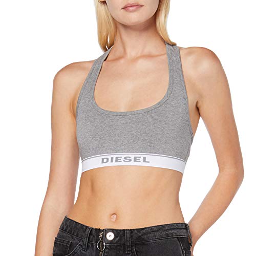 Diesel UFSB-MILEY, Sujetador Deportivo para Mujer, Gris (Dark Grey Melange 96x/0eauf), S