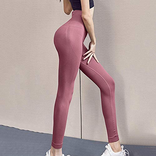 dihui Pantalones Largos Deportivos para Mujer,Push Up Leggins Deporte Mujer Fitness Correr Yoga Pantalones Energy Elastic Tights Tights-Black_S
