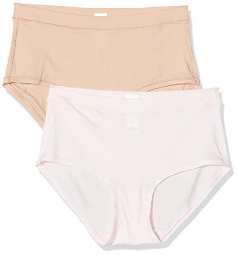 Dim Shorty Body MOUV X2 Culotte, Multicolore (Rose Ballerine/New Skin 8yb), 44 (Pack de 2) para Mujer