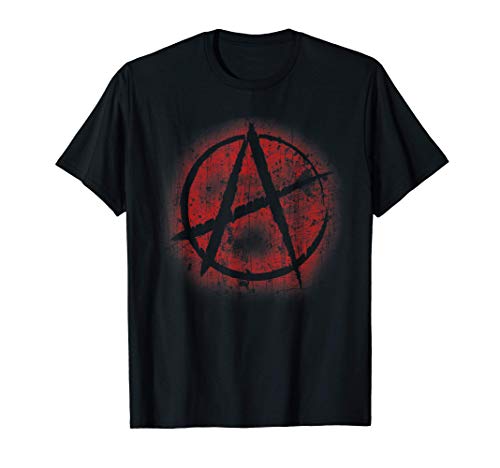 Diseño de símbolo de anarquía roja, anarquismo, punk Camiseta