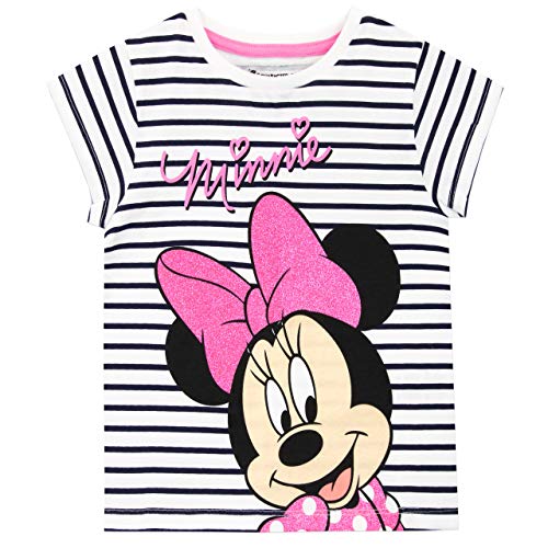 Disney Camiseta de Manga Corta Paquete de 2 para niñas Minnie Mouse Multicolor 2-3 Años