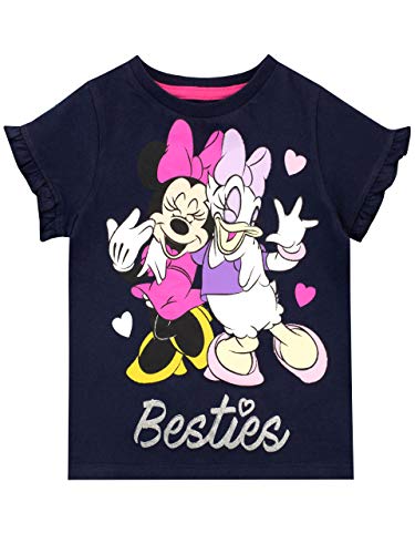 Disney Camiseta de Manga Corta para niñas Minnie Mouse Negro 3-4 Años