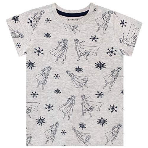 Disney Camiseta Paquete de 2 de Manga Corta para niñas Frozen Multicolor 9-10 Años