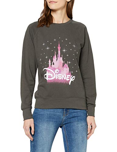 Disney Disney Castle, Sudadera Mujer, Grey (Light Graphite), 34 (Talla fabricante: X-Small)