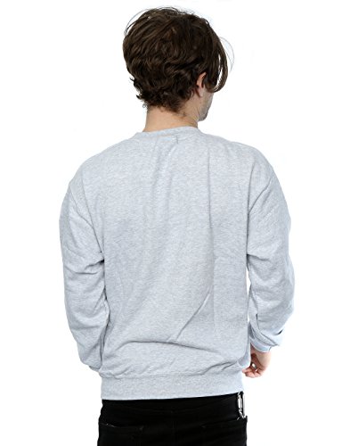 Disney Hombre Mickey Mouse Classic Kick Camisa de Entrenamiento Medium Cuero Gris