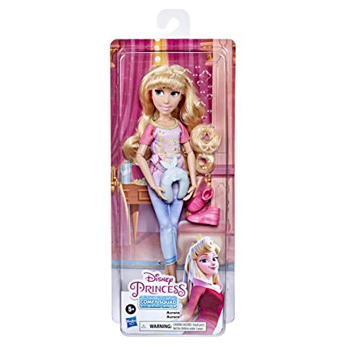 Disney Princess Comfy Squad Aurora - Muñeca de Moda, Juguete Inspirado en la película Ralph rompe Internet, muñeca Informal