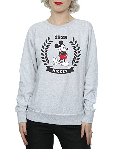 Disney Sudadera con capucha Mickey Mouse Laurel mediana mujer gris