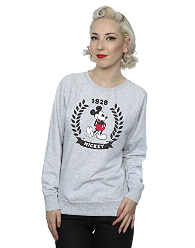 Disney Sudadera con capucha Mickey Mouse Laurel mediana mujer gris
