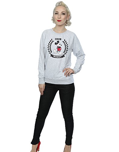 Disney Sudadera con capucha Mickey Mouse Laurel mediana mujer gris