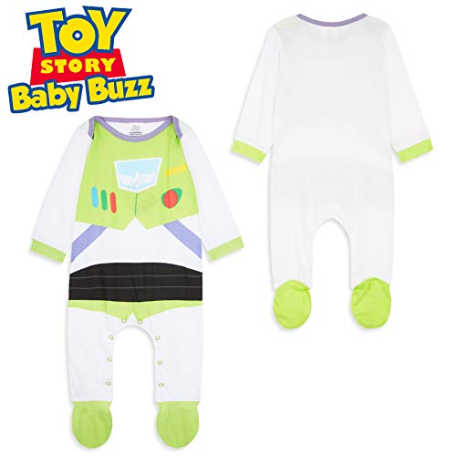 Disney Toy Story Ropa Bebe Niño, Pijama Bebe de Buzz Lightyear, Body Bebe 100% Algodon, Pijama Entero Niño, Regalos para Bebes Niño 0-18 Meses (Multi, 12-18 Meses)