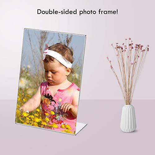 Display4top A5 soporte para carteles, acrílico,Ideal para promociones, restaurantes, marcos de fotos, documentos y más (10 unidades)