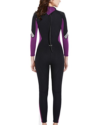 DIVE&SAIL Traje de neopreno de una pieza para mujer y niña, de 3 mm, para buceo, de una pieza (UK12/EU40/US8, 3-52)