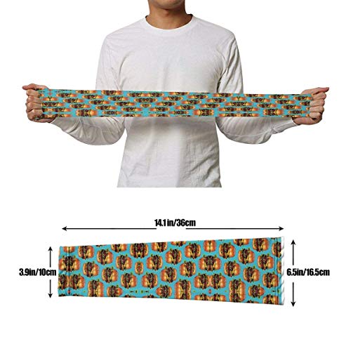 Doble cheeseburger hamburguesa pantorrilla de compresión manga de compresión de rendimiento de la pierna apoyo espinillera férula pantorrilla alivio del dolor