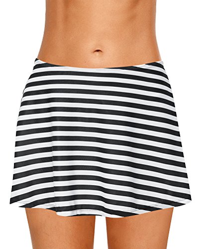 2018 Ladies Girls Swimwear Bottoms with Brief Short Skirted Mini Bikini Swimming Costumes Swimsuit Beachwear Dolamen Women Swim Skirt Shorts 