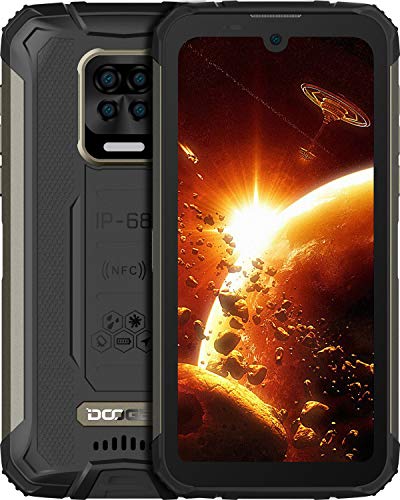 DOOGEE S59 Pro Móvil, [2021] 10050mAh 4GB RAM+128GB ROM, lP68 IP69K Movil Antigolpes, Potente Altavoz 2 W, Cámara Cuádruple 16MP+Cámara Frontal 16MP Smartphone Android 10 4G, 5.71", NFC/GPS, Negro
