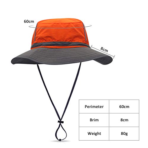 DORRISO Moda Sombrero de Sol Hombres Mujer Sombrero para el Sol Anti-UV Vacaciones Viaje Playa Gorro de Pesca Unisexo Sombrero