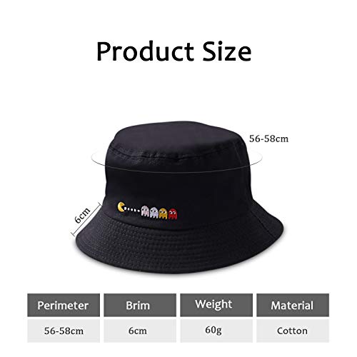 DORRISO Mujer Sombrero de Sol Visera Protección UV Turismo Playa Vacaciones Visera Sombrero Algodón Negro