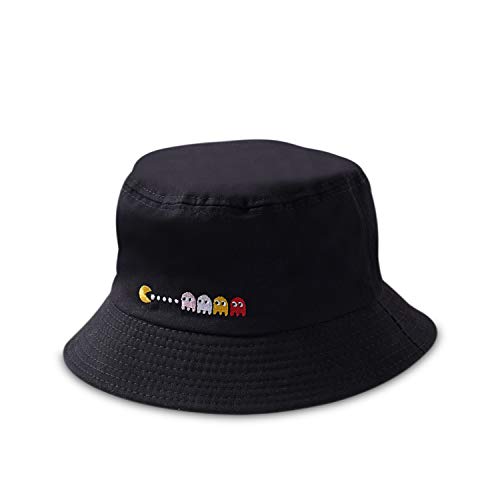 DORRISO Mujer Sombrero de Sol Visera Protección UV Turismo Playa Vacaciones Visera Sombrero Algodón Negro