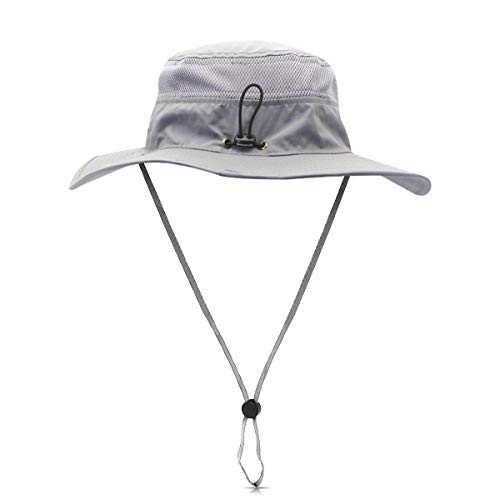 DORRISO Sombrero para el Sol Unisexo UPF 50+ Anti-UV Vacaciones Viaje Playa Gorro de Pesca, Talla única Sombrero