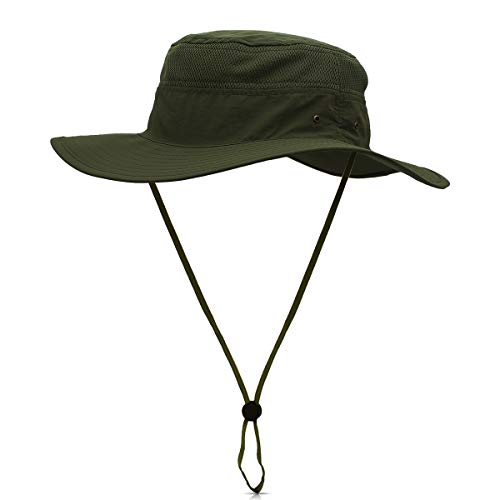 DORRISO Sombrero para el Sol Unisexo UPF 50+ Anti-UV Vacaciones Viaje Playa Gorro de Pesca, Talla única Sombrero