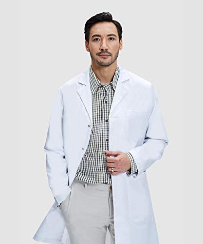 Dr. James Bata de Laboratorio Unisex, Corte Clásico, 100% Algodón (Hombres 3XL / Mujer 3XL)
