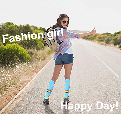 DRESHOW Calcetines de Compresión para Hombres y Mujeres 3/7 Pares 15-20 mmHg es el Mejor para Running, Correr, Senderismo, Volar, Viajar, Varicosas, Médico, Deportivo, Embarazo