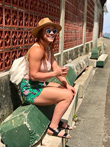 DRESHOW Mujeres Sombrero de Panamá Sombreros de Paja Sombrero de Verano Sombrero de Playa Fedora Sombrero de ala Ancha Sombrero de Paja UPF 50+
