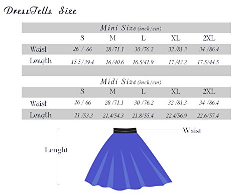 DRESSTELLS Falda Mujer Mini Corto Elástica Plisada Básica Multifuncional Navy-White 2XL