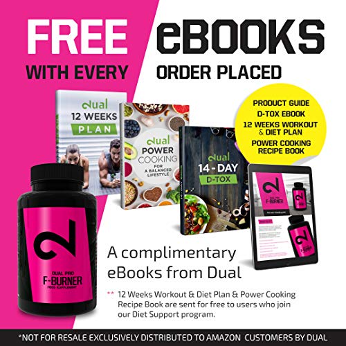 Dual Pro F-burner | Funciona Sin Deporte | Para Mujeres Y Hombres | 100 Cápsulas Veganas | Sin Aditivos & Estimulantes | Suplemento Alimenticio 100% Natural | Píldoras Dietéticas Para Perder Peso