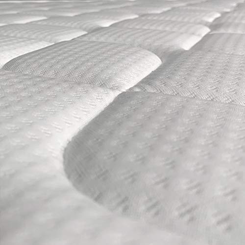 Duérmete Online Cama Completa con Colchón Fresh Reversible (Cara Invierno/Verano) + Somier Basic + Almohadas, Conjunto, Blanco/Gris Antracita, 150x190