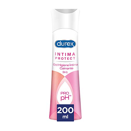 Durex Íntima Protect Gel Limpiador Higiene Íntima Calmante 2In1, Fórmula Pro-Ph, Hipoalergénico Y Libre De Colorantes Artificiales - 200 ml