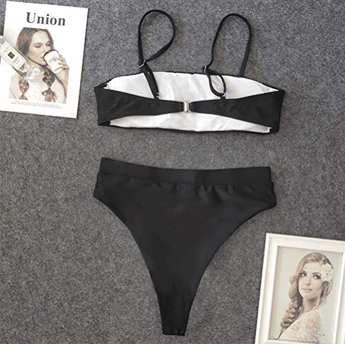 DURINM Conjuntos de Bikinis para Mujer Push Up Bikini Traje de baño de Tanga de Cintura Baja Trajes de baño Mujer Bikini Bandeau