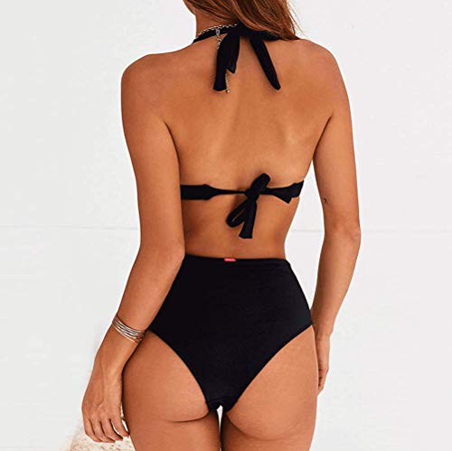 DURINM Traje De Baño Mujer Sexy Bañador de Baño Conjunto de Bikini Push up Sujetador Acolchado Bikini para Mujeres Estampado Acolchado Baño Ropa de Playa