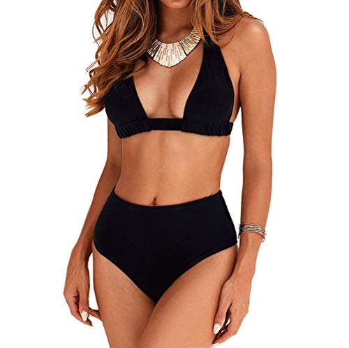 DURINM Traje De Baño Mujer Sexy Bañador de Baño Conjunto de Bikini Push up Sujetador Acolchado Bikini para Mujeres Estampado Acolchado Baño Ropa de Playa