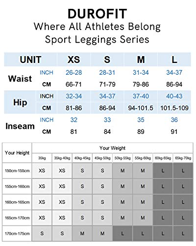 DUROFIT Leggins Deportivos Baratos Pantalones Deportivos de Mujer de Cintura Alta Leggings para Running Fitness Yoga Leggings